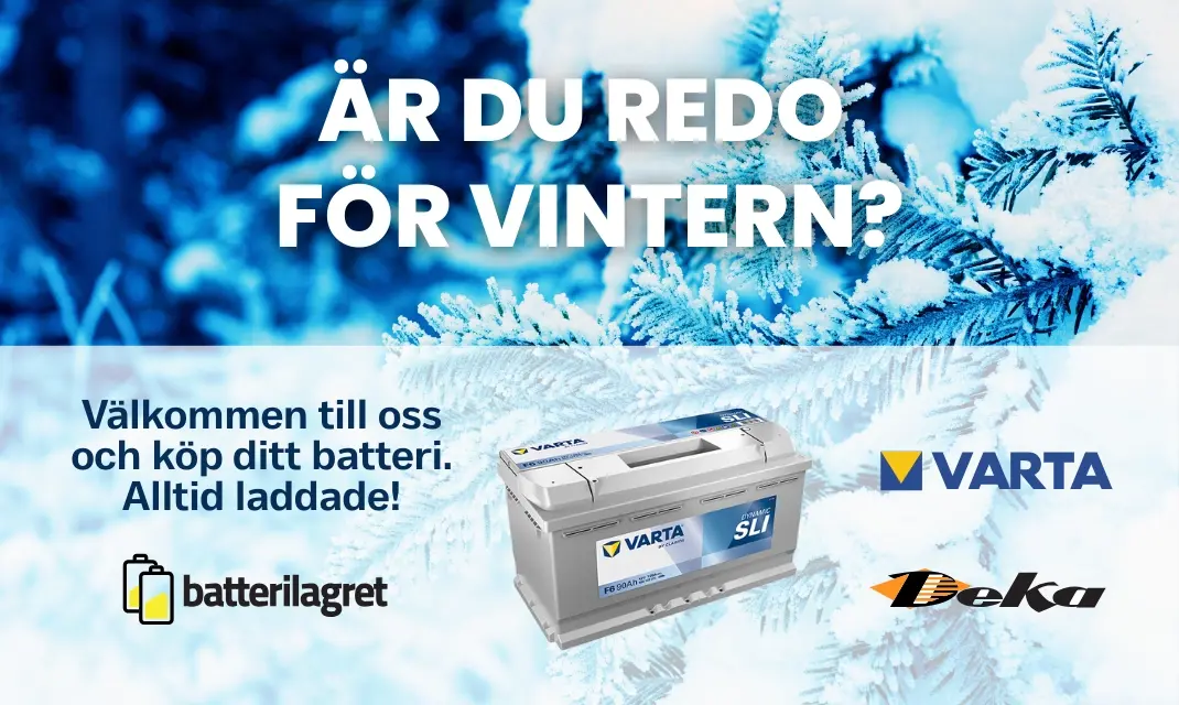 Laddat med batterier